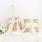 1 Set Gold Sequin Flower Girl Petal Basket and Ring Bearer Pillow Wedding Set - Pro Linens