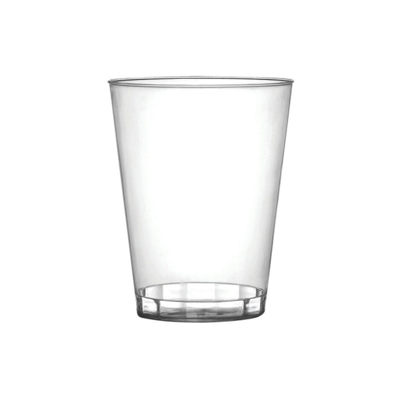 10 Oz Clear Hard Plastic Tumbler Round Party Cups 20 Pack - Pro Linens