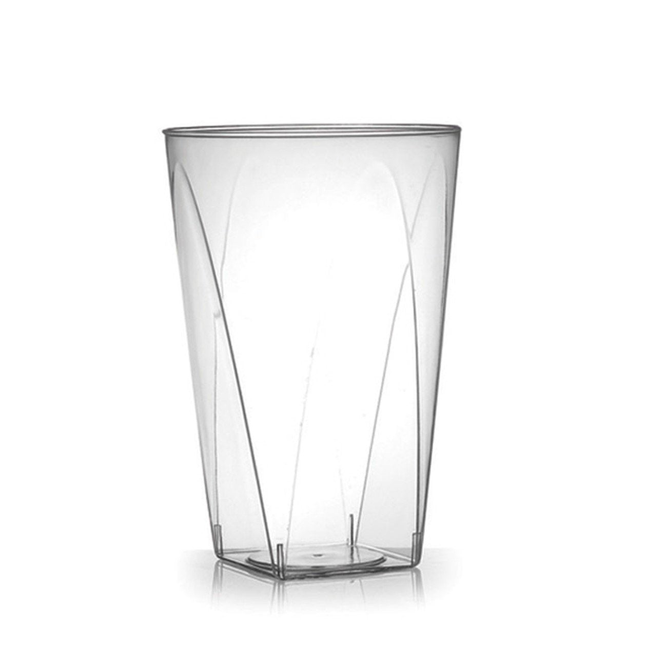 10 Oz Clear Plastic Tumbler Square Party Cups - Pro Linens