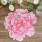 10 Pack Pink Peony Flower Disposable Table Mats, 14" Cardboard Paper Floral Placemats - 400GSM Pro Linens