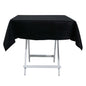 100% Cotton 54"x54" Square Tablecloth Black Linen - Soft & Breathable Fabric Table Cover Pro Linens