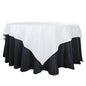 100% Cotton 90"x90" Table Overlay Square Tablecloth White Linen - Sophisticated, Soft & Breathable Fabric Table Cover Pro Linens