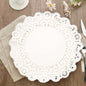 100 Pcs 14" Round White Lace Paper Doilies, Food Grade Paper Placemats Pro Linens