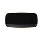 10.6 Inch Organic Black and Gold Rectangle Serving Tray - 2 Pack - Pro Linens