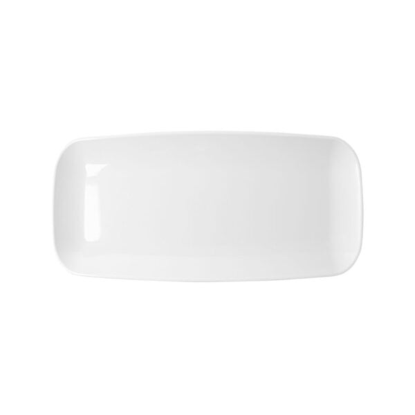 10.6 Inch Organic White Rectangle Serving Dish - 2 Pack - Pro Linens