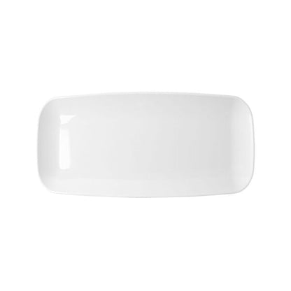 10.6 Inch Organic White Rectangle Serving Dish - 2 Pack - Pro Linens