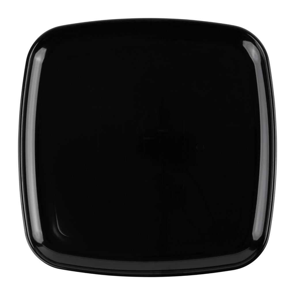 12 Inch Black Square Organic Serving Tray Dish - 2 Pack - Pro Linens