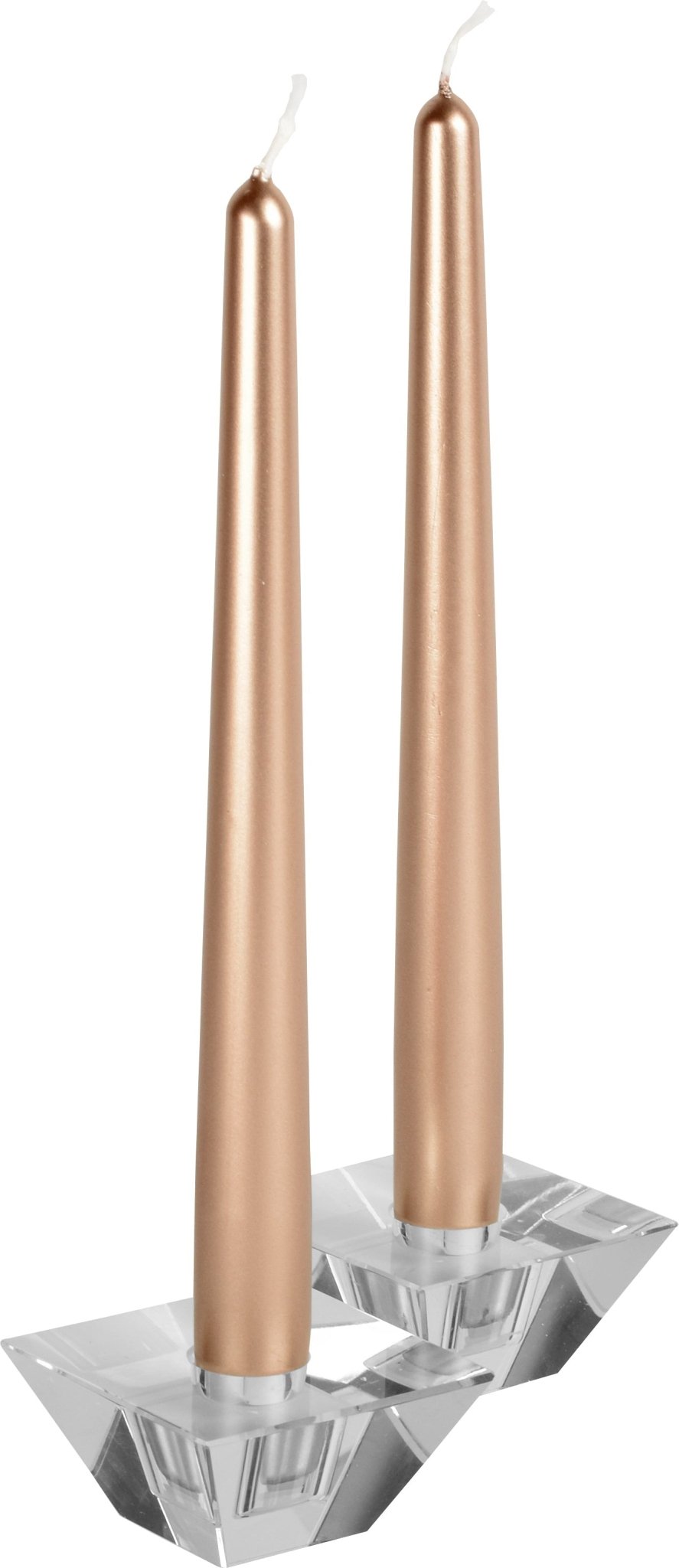 12 Inch Metallic Copper Taper Candles - Pro Linens