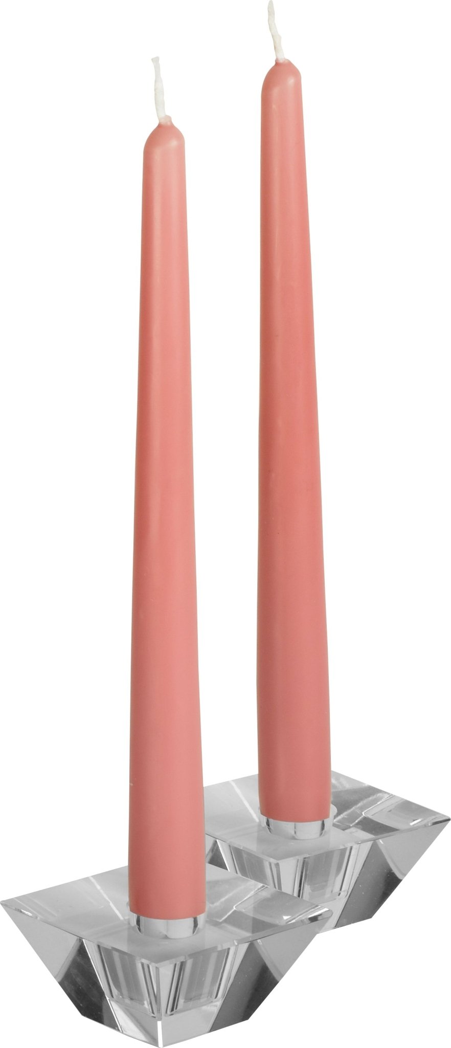 12 Inch Rose Pink Taper Candles - Pro Linens