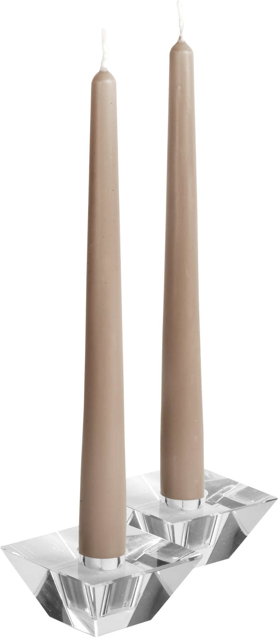 12 Inch Taupe Taper Candles - Pro Linens