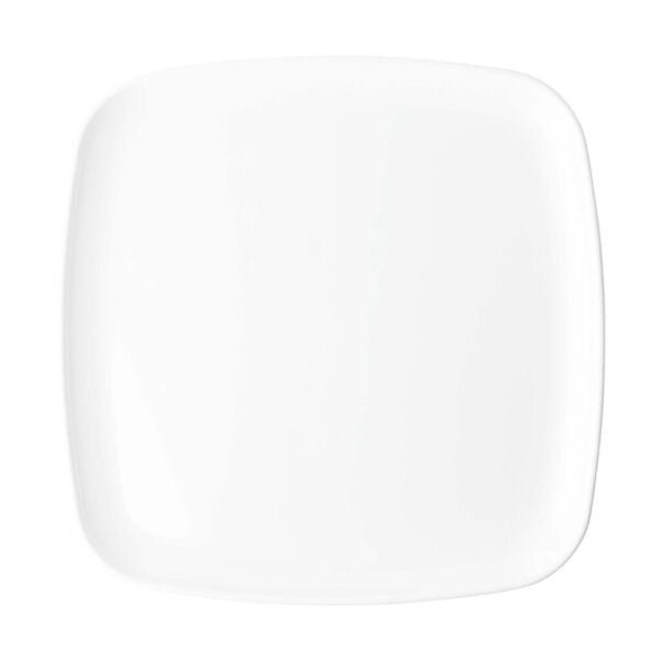 12 Inch White Square Organic Serving Tray Dish - 2 Pack - Pro Linens