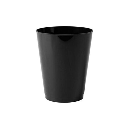 12 Oz Black Hard Plastic Round Party Cups 10 Pack - Pro Linens