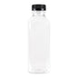 12 Oz Clear Plastic Bottles With Covers - 7 Pack - Pro Linens