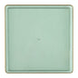 13 Inch Green Transparent and Gold Square Chargers (4 Count) - Square Edge - Pro Linens