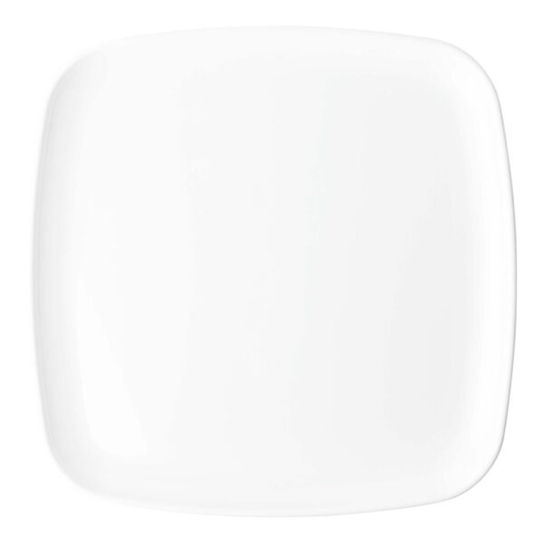 14 Inch White Square Organic Serving Tray Dish - 2 Pack - Pro Linens