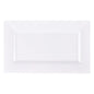 14″ X 8.5″ White Rectangular Serving Tray - 2 Count - Pro Linens