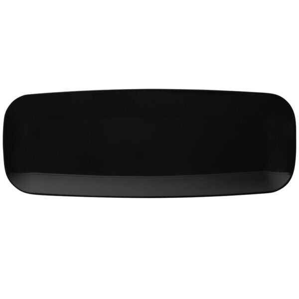 17.5" Organic Black Rectangle Serving Tray - 2 Pack - Pro Linens