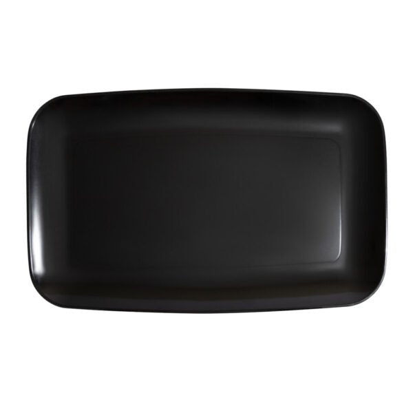 18" x 11" Organic Black Rectangle Serving Dish - 2 Pack - Pro Linens