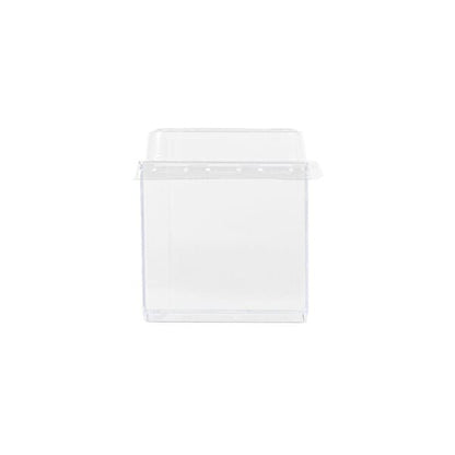 2 oz. Clear Square Cups With Lids - 8 Count - Pro Linens