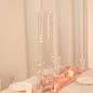 2 Pack 28" Heavy Duty Square Glass Cylinder Vases, Clear Glass Flower Vase Pro Linens