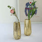 2 Pack 8" Gold Geometric Mercury Glass Vase Flower Centerpieces Pro Linens