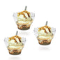 3 oz. Clear Plastic Scalloped Edge Mini Dessert Cup - 12 Count - Pro Linens