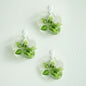 3 Pack Flower Shaped Glass Wall Vase Indoor Wall Mounted Planters Hanging Terrariums Pro Linens