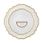 32 Count Clear and Gold Rim Plastic Dinnerware Set (16 Guests) - Contemporary - Pro Linens