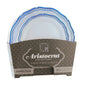 32 Piece Combo Pack Blue Round Plastic Dinnerware Value Set (16 Servings) - Aristocrat - Pro Linens