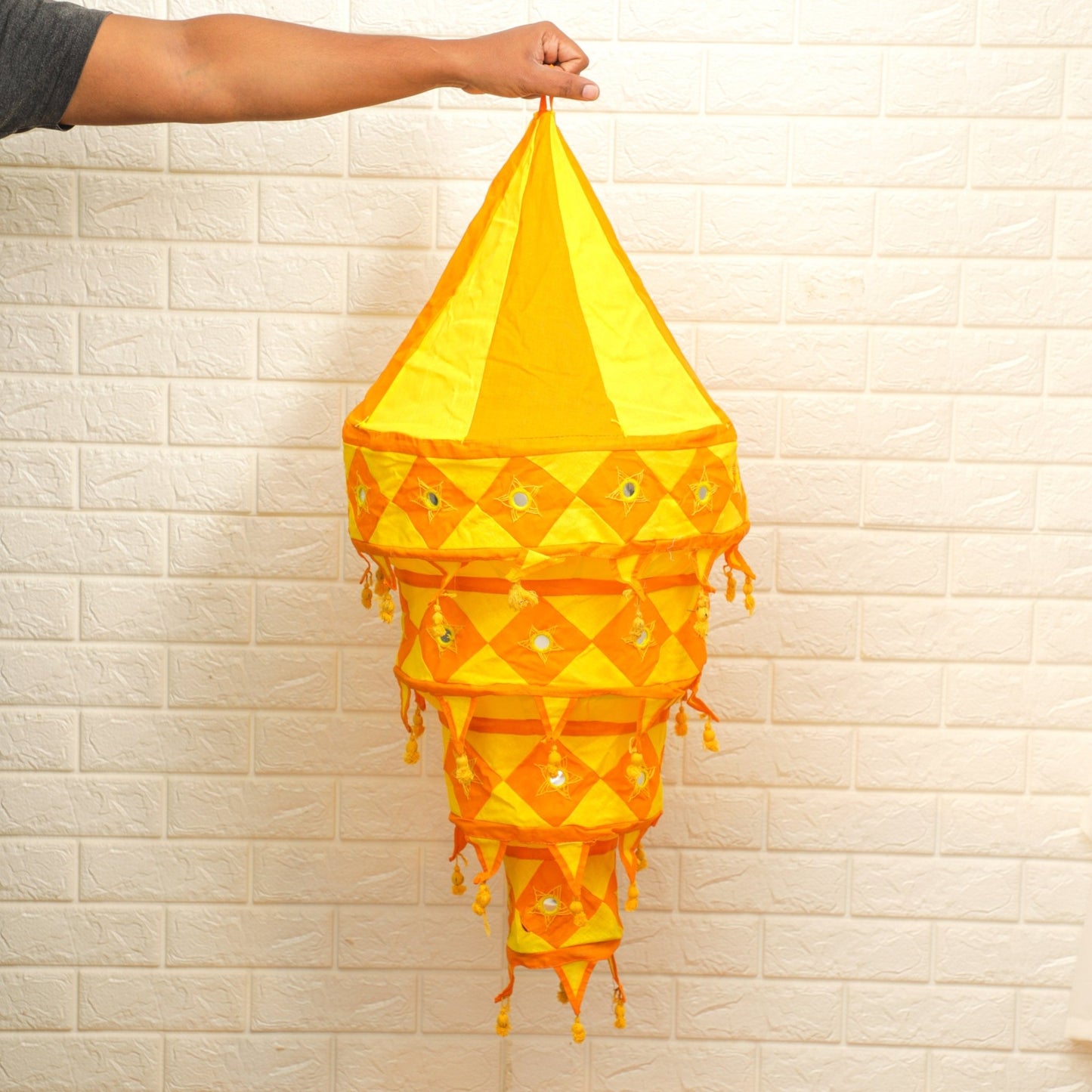 4-Step PIPLI Fabric Lantern Lantern PRO Indian