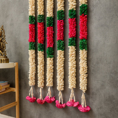 5 Ft Pink Lily Garland Shola wood PRO Indian