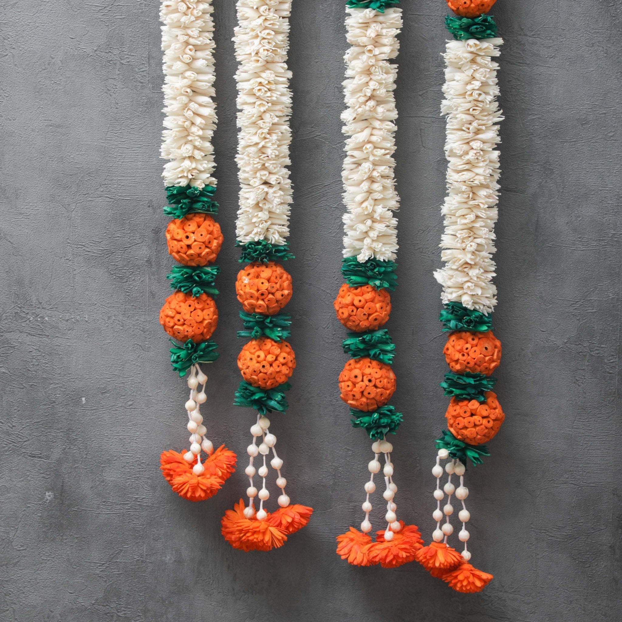 5.5ft Orange Garland Shola wood PRO Indian