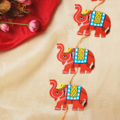 6 Ft Orange Elephant Garland Paper PRO Indian