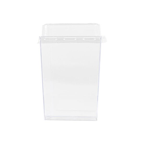 6 oz. Clear Square Cups With Lids - 10 Count - Pro Linens