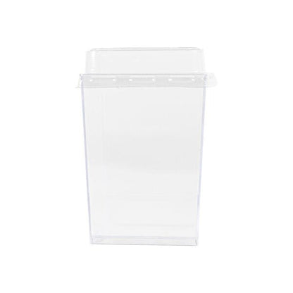 6 oz. Clear Square Cups With Lids - 10 Count - Pro Linens