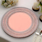 6 Pack 13" Rose Gold Boho Lace Embossed Acrylic Plastic Charger Plates Pro Linens