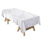 60"x102" White Premium Velvet Rectangle Tablecloth, Reusable Linen - Pro Linens