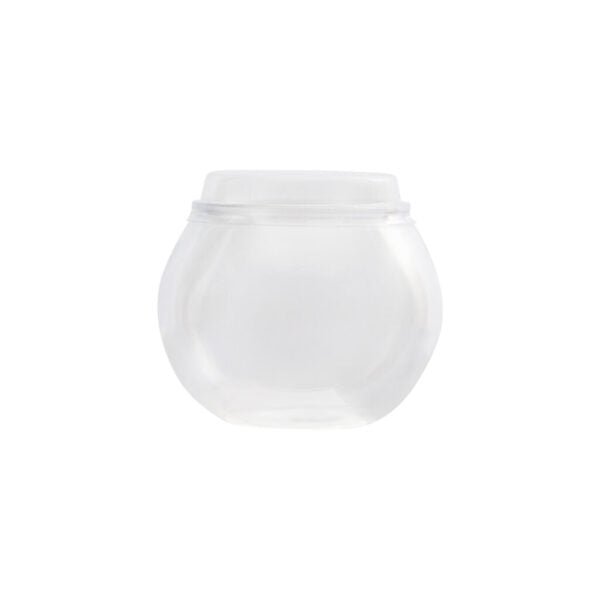 7 oz. Clear Plastic Mousse Cups with Lids - 8 Count - Pro Linens