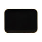 8" x 11" Organic Black and Gold Rectangle Serving Dish - 2 Pack - Pro Linens