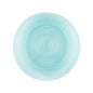 Aqua Transparent Round Plastic Plates - Crystal Design - Pro Linens