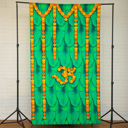 Banana Leaf Backdrop Cloth Fabric PRO Indian