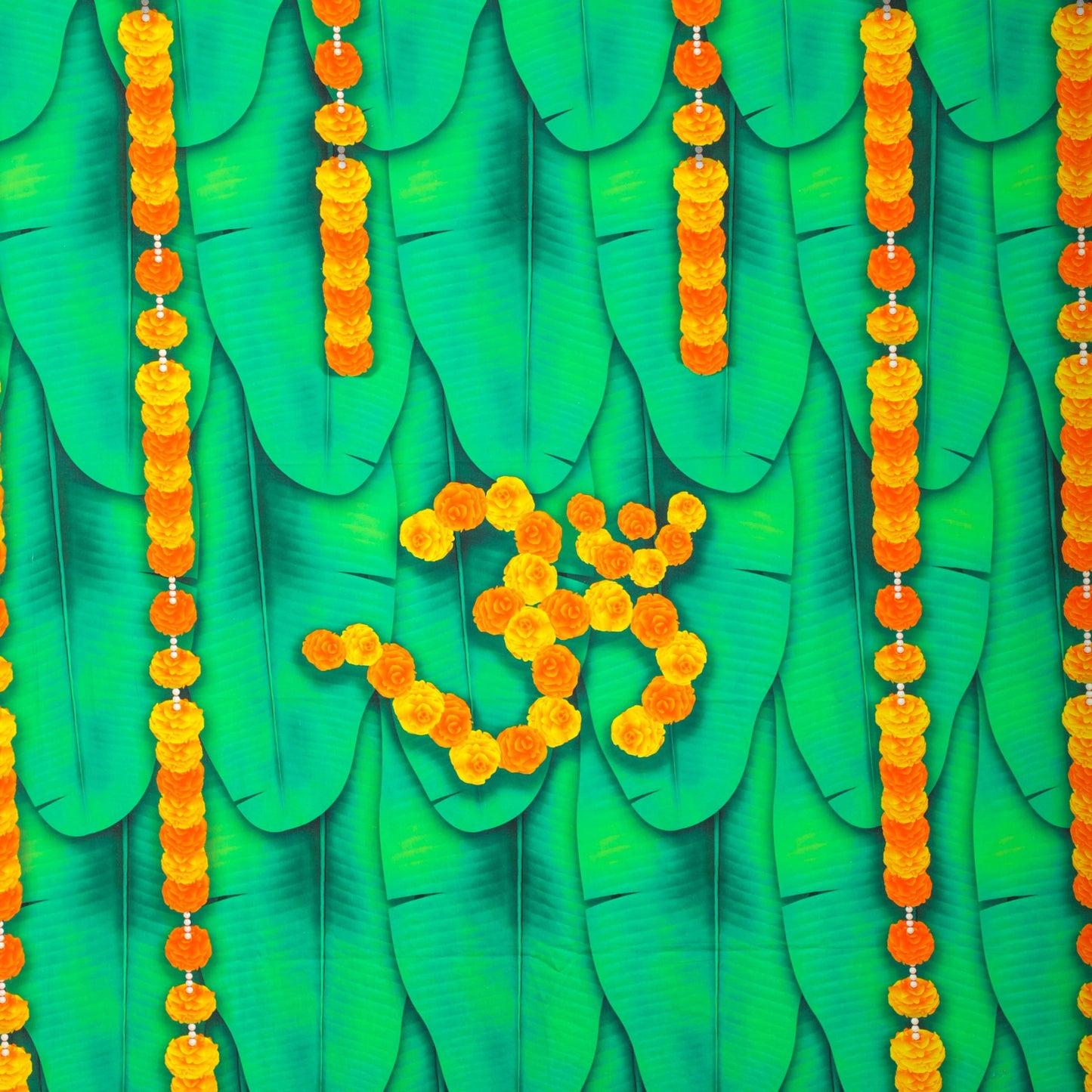 Banana Leaf Backdrop Cloth Fabric PRO Indian