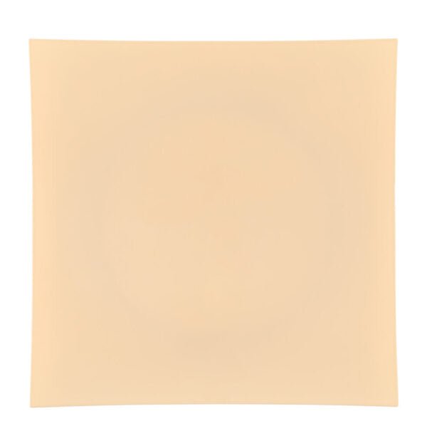 Beige Flat 13″ Square Plastic Charger Plate - 4 Count - Pro Linens