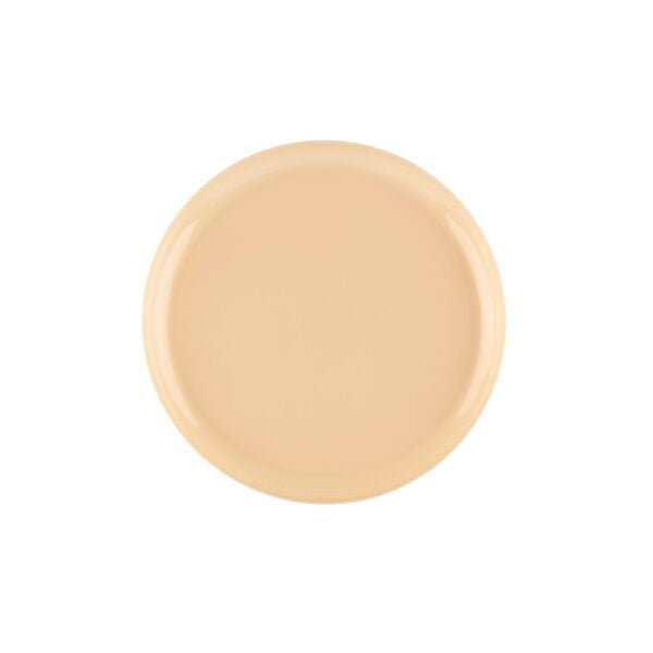 Beige Round Plastic Plates 10 Pack - Edge - Pro Linens