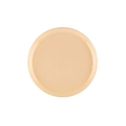 Beige Round Plastic Plates 10 Pack - Edge - Pro Linens