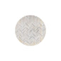 Black and Gold Round Chevron Plastic Plates - Organic Chevron Plate Pro Linens