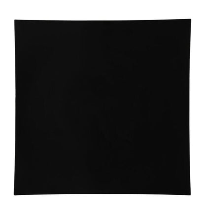 Black Flat 13″ Square Plastic Charger Plate - 4 Count - Pro Linens