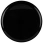 Black Round Plastic Plates 10 Pack- Edge Plate Pro Linens