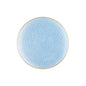 Blue and Gold Round Hammered Plastic Plates - Organic Hammered Plate Pro Linens