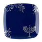 Blue and Silver Square Plastic Plates 10 Pack - Chanukah Plate Pro Linens